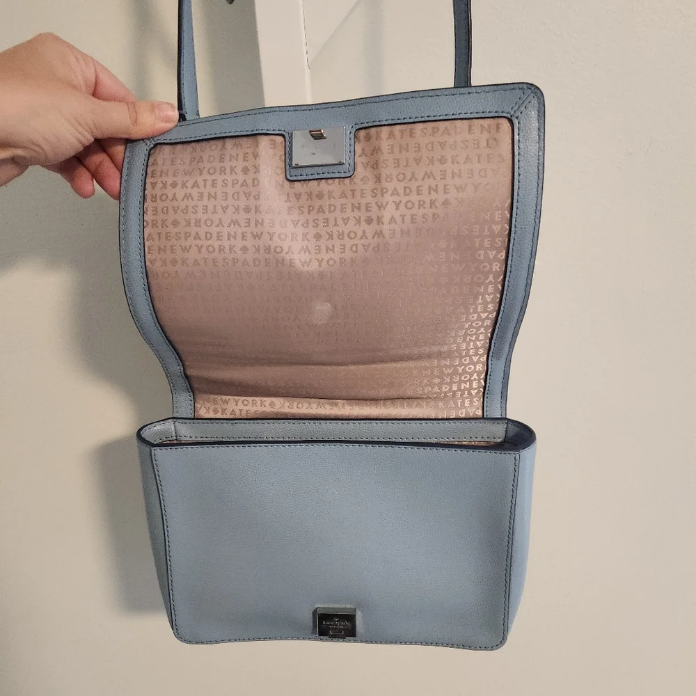 Kate Spade Patterson Drive Medium Maisie Crossbody Bag -‎ Blue Dawn Leather